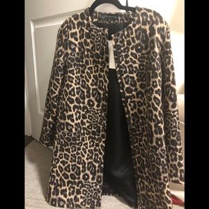 Zara Animal Print Coat